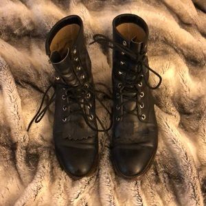 Black Leather Riding Boots